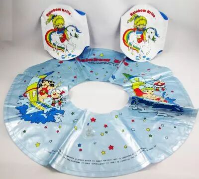 Rainbow Brite - Ensemble Bou�e et Brassards de nage gonflables - F.I.T. France 1983