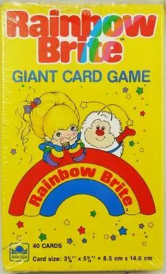 Rainbow Brite - Giant Card game - Golden 1983
