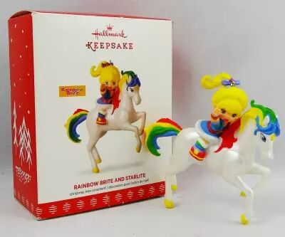 Rainbow Brite - Hallmark - Christmas Tree Ornament figure - Rainbow Brite on Starlite Horse