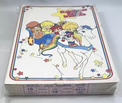 Rainbow Brite / Iridella - Lot de 10 Cahiers Scolaires A4 (cellophané) - Mattel