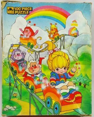 Rainbow Brite - jigsaw puzzle 100 pieces 36X46cm \ The Rainbow Mine Train\  - Golden 1983