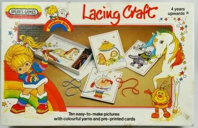 Rainbow Brite - Lacing Craft Pictures (Jeu d\'images � lacer) - Spears\'s Games 1985