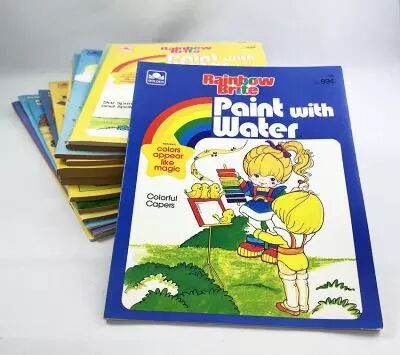 Rainbow Brite - Lot de 15 Activity Books (Livres d\'Activit�) - Golden 1984-1985