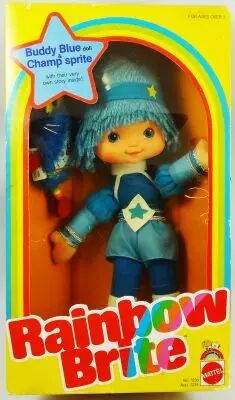 Poupée Rainbow Brite – Mattel – 25 Cm – Puppy Brite – Boîte USA