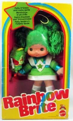 Rainbow Brite - Mattel - 9\  Doll - Patty O\'Green & Lucky Sprite (Box Europe)