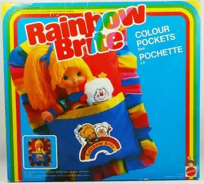 Rainbow Brite - Mattel - Accessoire Poup�e 23cm - Colour Pockets bed / Pochette lit
