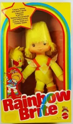 Rainbow Brite - Mattel - Poup�e 23cm - Canary Yellow / Capucine (Boite Europe)