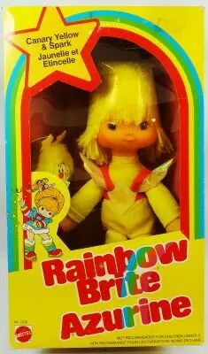 Rainbow Brite - Mattel - Poup�e 23cm - Canary Yellow / Jaunelle (Boite Canada \ Azurine\ )