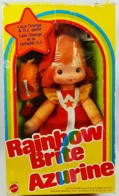 Rainbow Brite - Mattel - Poup�e 23cm - LaLa Orange (Boite Canada \ Azurine\ )