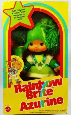 Poupée Rainbow Brite 23cm – Mattel, Rainbow Brite / Azurine, Boîte Canada, Neuve