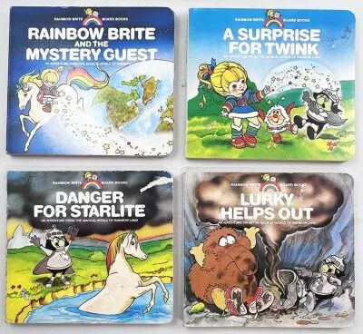 Rainbow Brite - Octopus Books Ltd - Lot de 4 Livres Cartonn�s (Board Books) 1985