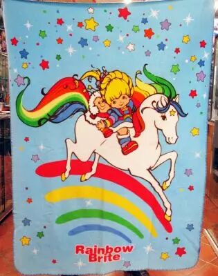 Rainbow Brite - Printed Blanket / Couverture Imprim�e - Franco Manufacturing 2003