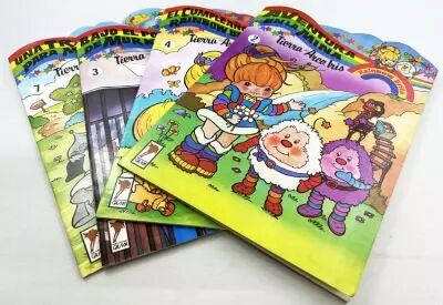 Rainbow Brite - Publicaciones Gamma (Espagne) - Lot de 4 Livres d\'histoires illustr�es
