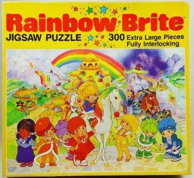 Rainbow Brite - Puzzle 300 pi�ces 57X83cm \ Le Pays de l\'Arc-en-Ciel\  - Golden 1983