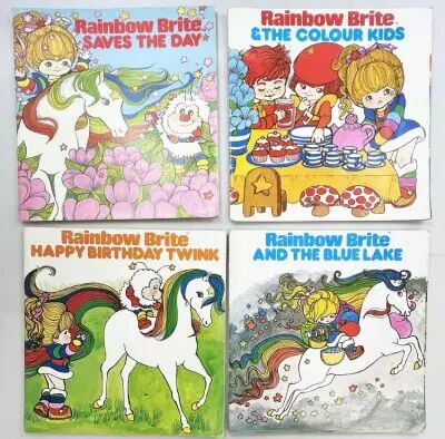 Rainbow Brite - Rainbow Communications Ltd (1985) - Lot de 4 Livres d\'histoires illustr�es
