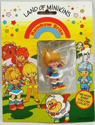 Rainbow Brite - Schleich - PVC figure Rainbow Brite (on \ Land of Minikins\  card)