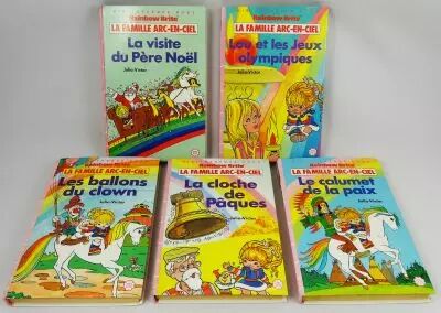 Rainbow Brite - Set of 5 Children story book \ Biblioth�que Rose\ 