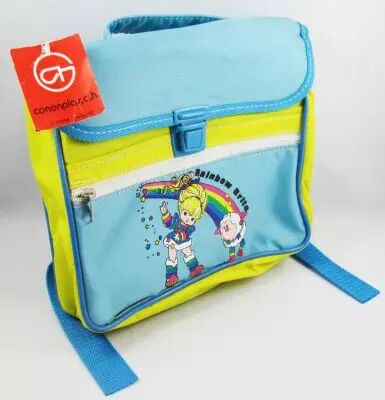 Rainbow Brite - Small School Back Pack / Petit Sac Cartable d\'�colier -  Conenplas Espagne 1985