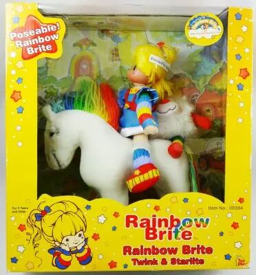Rainbow Brite - Toy Play - Poup�e 20cm Rainbow Brite, Twink & Starlite Horse - Hallmark 2003