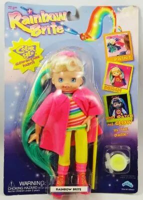 Rainbow Brite - Up, Up & Away - Poup�e 21cm - Color Glo Rainbow Brite - Hallmark 1997