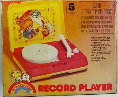 Rainbow Brite - Vanity Fair\'s Phono Record Player - Hallmark ERTL 1983