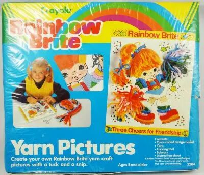 Rainbow Brite - Yarn Craft Pictures (Jeu d\'images � tisser) - Crayola Binney & Smith 1985