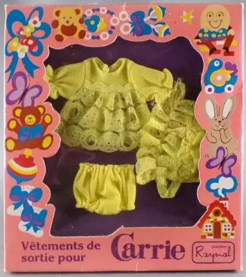Raynal 795510 - Panoplie V�tements de Sortie pour Carrie - Jupe Culotte Chemisier Jaune Neuf Boite