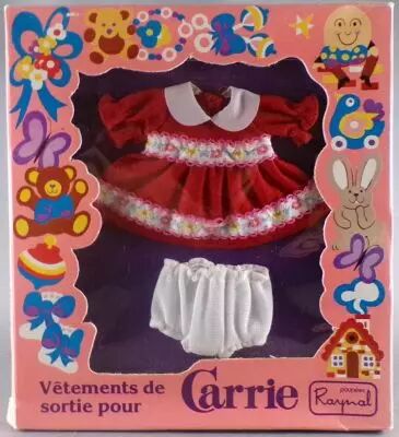 Raynal 795510 - Panoplie V�tements de Sortie pour Carrie - Robe Rouge Culotte Blanche Neuf Boite