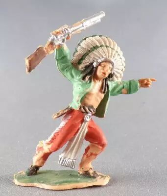 Reamsa - Far-West - Indiens - Pi�ton Chef Carabine Pointant du Doigt N� 100