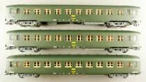 REE VB-041 Ho Sncf Coffret 3 Voitures DEV AO Courte U50 B10 Vert 301 Epoque IV Neuf Boite 