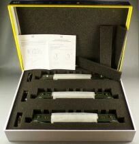 REE VB-046 Ho Sncf 3 x DEV AO Short Coach U50 B10 Green 306 Era IV Mint in Box