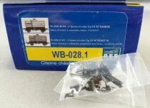 REE WB-028.1 Ho Sncf 2 Wagons Citerne 2 Essieux Ch&acirc;ssis Ocem 29 Algeco Neufs Boite
