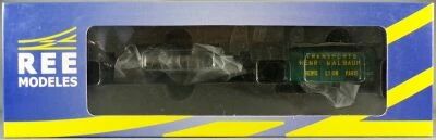 REE WB-073 Ho Sncf Single-Bearing UFR Wagon 2-Axles & UFR 1E FP Walbaum Trailer Mint in Box