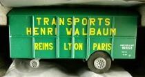 REE WB-073 Ho Sncf Single-Bearing UFR Wagon 2-Axles & UFR 1E FP Walbaum Trailer Mint in Box