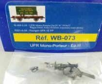 REE WB-073 Ho Sncf Wagon UFR Mono-Porteur 2 Essieux & Remorque UFR 1E FP Walbaum Neuf Boite