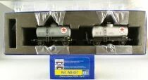 REE WB-097.1 Ho Sncf 2 Tank Wagons 2-Axles Ocem Chassis 29 Caltx Mint in Box