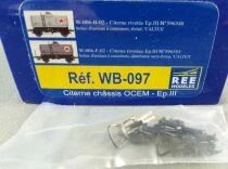 REE WB-097.1 Ho Sncf 2 Wagons Citerne 2 Essieux Ch&acirc;ssis Ocem 29 Caltex Neufs Boite