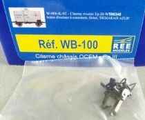 REE WB-100 Ho Sncf Tank Wagon 2-Axles Ocem Chassis 29 Demarais Azur Mint in Box