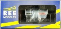 REE WB-107 Ho Sncf Tank Wagon 2-Axles Ocem Chassis 29 Algeco Total Mint in Box