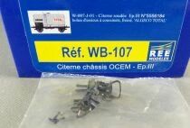 REE WB-107 Ho Sncf Tank Wagon 2-Axles Ocem Chassis 29 Algeco Total Mint in Box