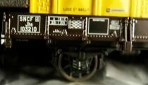 REE WB-126 Ho Sncf Low-sided Flat Wagon 2-Axles Ocem 29 JHO 103210 & 2 Containers Bailly Mint in Box