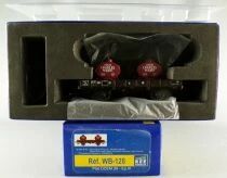 REE WB-128 Ho Sncf Low-sided Flat Wagon 2-Axles Ocem 29 JHO 104151 & 2 L. Charles Tanks Mint in Box