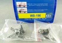 REE WB-196 Ho Sncf 2 Tank Wagons 2-Axles Ocem Chassis 19 Olazur & Desmarais Azur Mint in Box