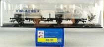 REE WB-196 Ho Sncf 2 Wagons Citerne 2 Essieux Ch&acirc;ssis Ocem 19 Olazur & Desmarais Azur Neufs Boite