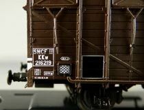 REE WB-288 Ho Sncf 2 Wagons Couvert Ocem19 KKw 2 Essieux Epoque III Neufs Boite