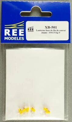 REE XB-501 Ho Sncf 6 Yellow Fake Lanterns End of Convoy Lights Aera V Mint in Package