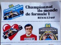 Renault Elf - Stickers Sheet 10 Pieces - 1984 F1 World Championship