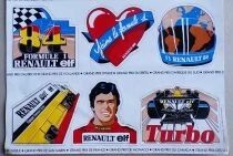Renault Elf - Stickers Sheet 10 Pieces - 1984 F1 World Championship