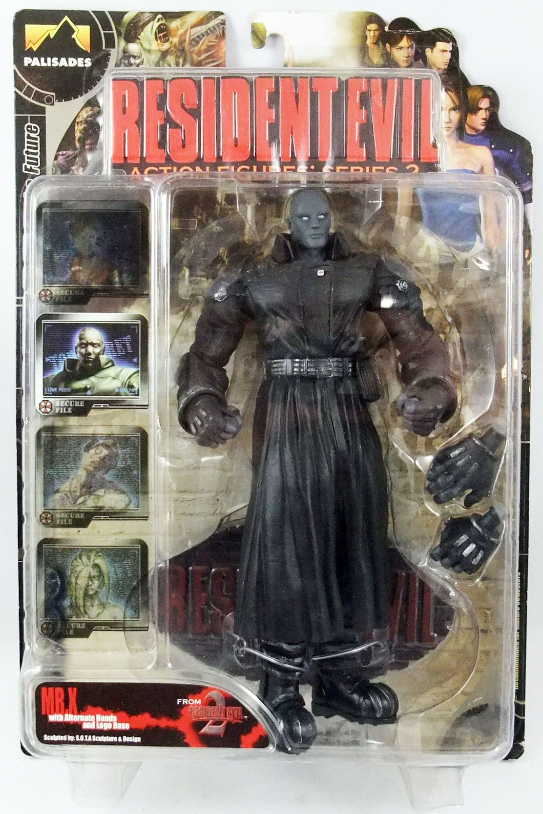 Palisades Resident Evil Series 2 Mr. X Figure Loose + Spare Hand