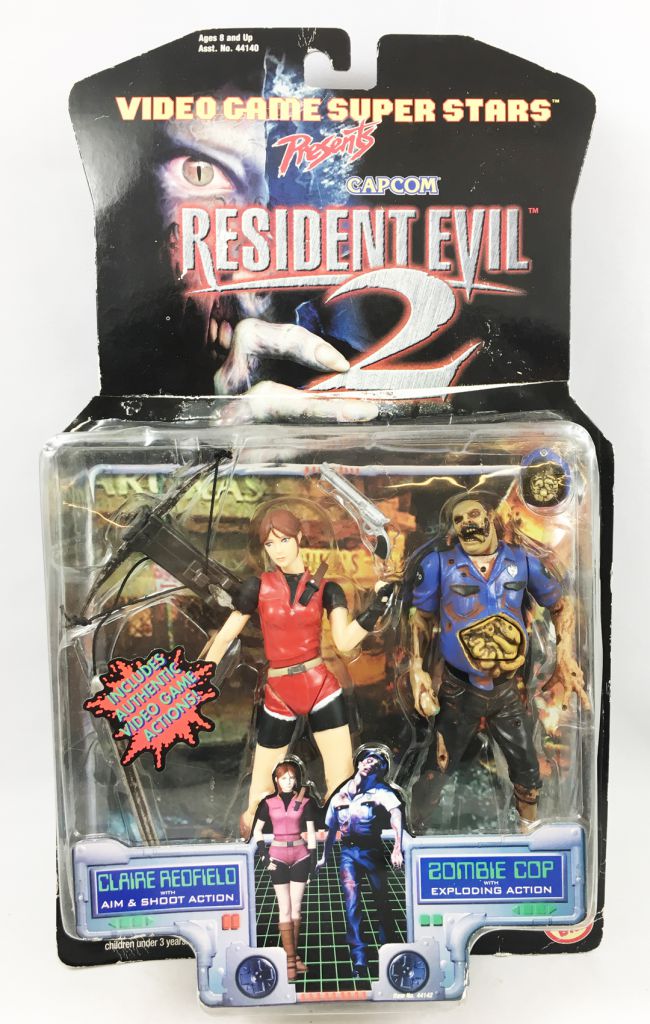 Action Figure Claire Redfield E Zombie Cop Resident Evil 2